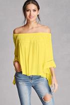 Forever21 Smock Off-the-shoulder Top