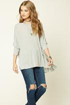 Forever21 Women's  Heathered Dolman Sleeve Top