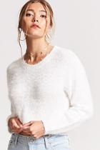 Forever21 Fuzzy Cropped Sweater