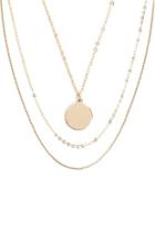 Forever21 Coin Pendant Chain Necklace Set