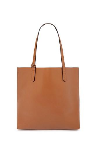 Forever21 Oversized Faux Leather Tote And Clutch