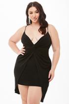 Forever21 Plus Size Sheeny Twist-front Cami Dress