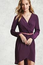 Forever21 Surplice Belted Dress