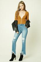 Forever21 Distressed Flared Jeans