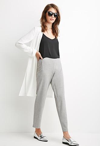 Forever21 Women's  High-waist Tapered Pants