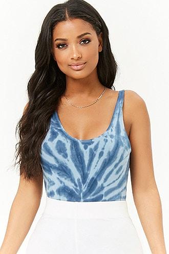 Forever21 Tie-dye Cheeky Bodysuit