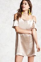 Forever21 Open-shoulder Metallic Dress