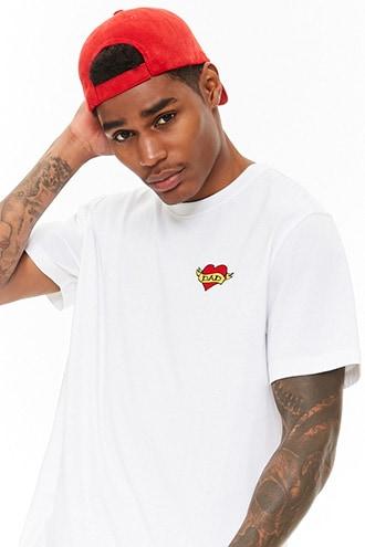 Forever21 Embroidered Dad Heart Tee