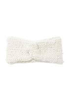 Forever21 Faux Pearl Twisted Headwrap (cream)