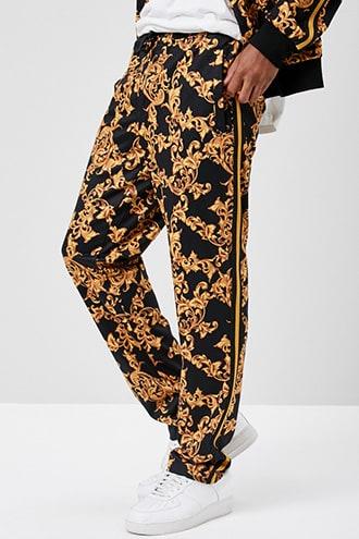 Forever21 Baroque Print Track Pants