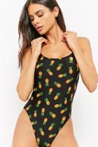 Forever21 Pineapple Print One-piece Swimsuit