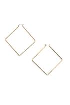 Forever21 Square Drop Hoop Earrings