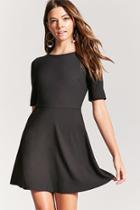 Forever21 Bow Back Fit And Flare Dress