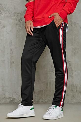 Forever21 Contrast Stripe Trim Sweatpants