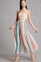 Forever21 Blush Noir Tie-dye Maxi Skirt