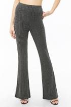 Forever21 Metallic Striped Flare Pants