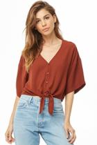 Forever21 Chiffon Crop Top