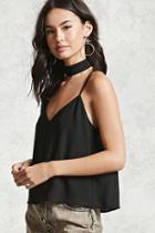 Forever21 Contemporary Geo-cutout Top