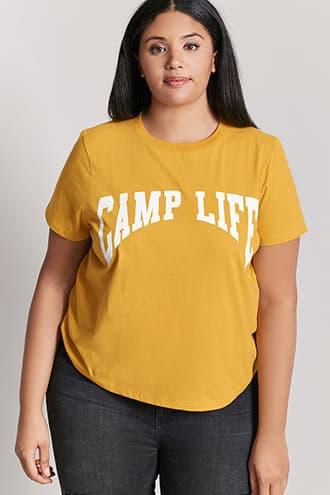 Forever21 Plus Size Camp Life Tee