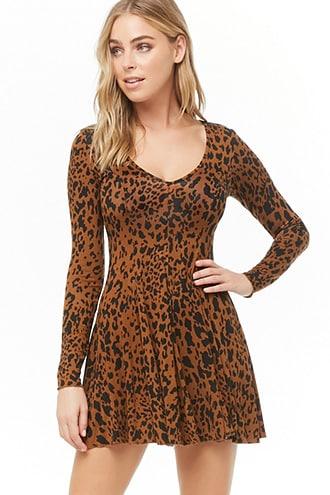 Forever21 Leopard Print Swing Dress