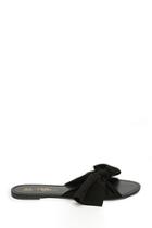 Forever21 Bow Faux Suede Slide Sandals