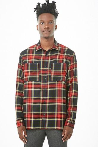 Forever21 Fitted Plaid Shirt