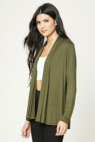 Forever21 Women's  Drape-front Cardigan