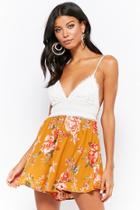 Forever21 Floral Tie-back Combo Romper