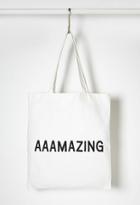 Forever21 Aaamazing Graphic Canvas Tote