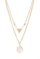 Forever21 Beaded Geo Charm Necklace Set
