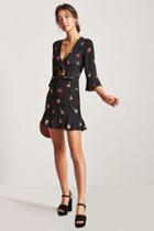 Forever21 Floral Self-tie Cutout Mini Dress