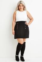 Forever21 Plus Women's  Plus Size Texture Cropped Top