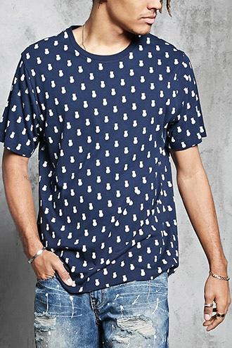 Forever21 Pineapple Print Tee