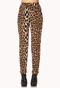 Forever21 Leopard Print Harem Pants
