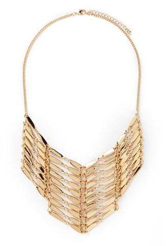 Forever21 Chevron Statement Necklace
