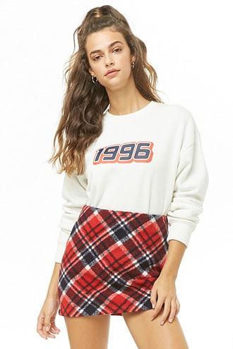 Forever21 A-line Plaid Mini Skirt