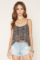 Forever21 Women's  Layered Abstract Print Cami