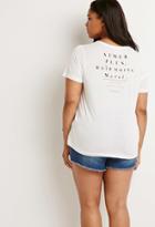 Forever21 Plus French Graphic Pocket Tee