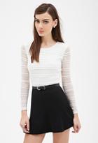 Forever21 Stretch-knit Lace Top