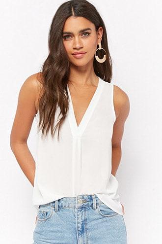 Forever21 Relaxed V-neck Tank Top