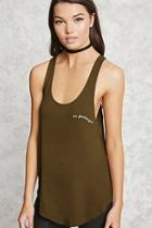 Forever21 No Feelings Graphic Tank Top