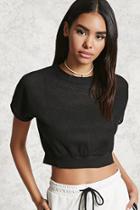 Forever21 Waffle-knit Crop Top
