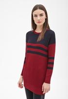 Forever21 Stripe Colorblocked Sweater
