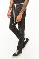 Forever21 Pinstripe Ankle Zip Pants