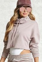 Forever21 Cropped Cowl Neck Sweater