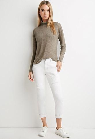 Love21 Life In Progress Distressed Skinny Jeans