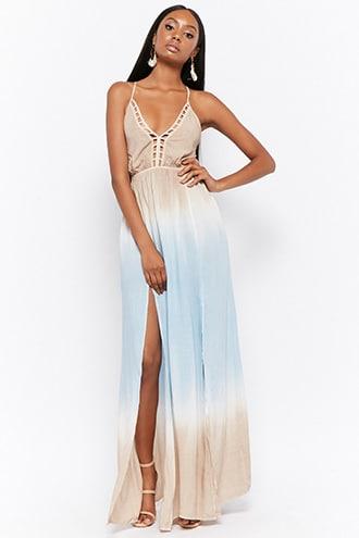 Forever21 M-slit Ombre Maxi Dress