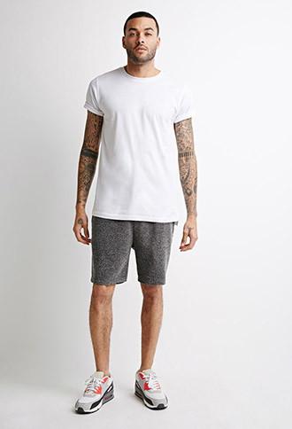 21 Men Two-tone Sweatshorts