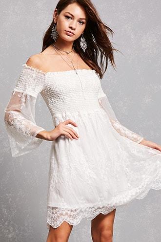 Forever21 Aryn K Off-the-shoulder Dress