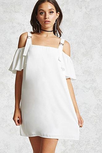 Forever21 D-ring Open-shoulder Dress